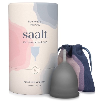 Saalt Soft Menstrual Cup - Gray - Regular : Target