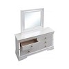 ORRD Farmhouse 6-Drawer Dresser, Pearl White Chest with Gold Handles - Fully Assembled Bedroom Storage Organizer - 3 of 4