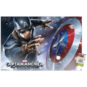 Trends International Marvel - Captain America - The Winter Soldier - Shield Unframed Wall Poster Prints - 1 of 4