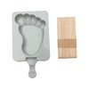 Unique Bargains Popsicles Mould Footprint Shape Comes with 20 Stick Hand Washable 2.95"x5.71" 1 Pc - 3 of 4