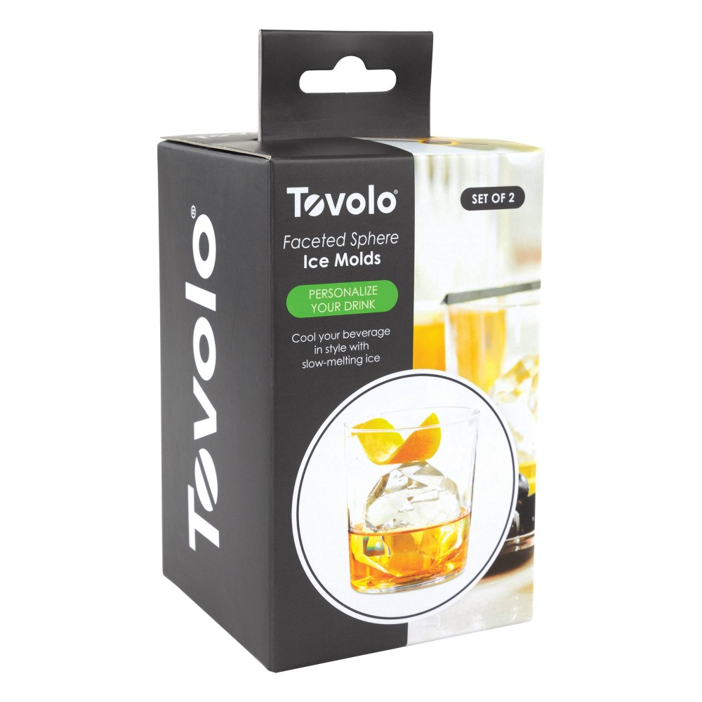 Tovolo Faceted Sphere Ice Mold Set of 2