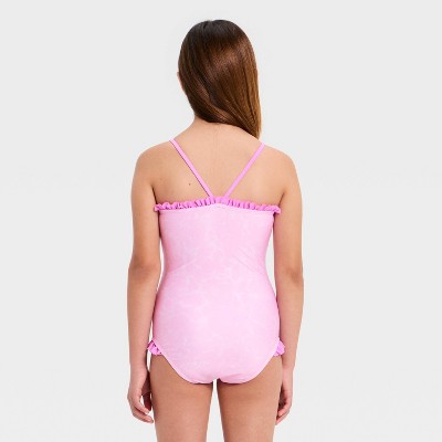 Disney Girls' The Little Mermaid 2pc Swimsuit Set - Pink 5-6 — фото 2