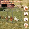 GustoWave 118'' Metal Chicken Coop Chicken Run with Cover, Portable Poultry Cage Walk in Hen House, Outdoor Farm Animal Enclosure Crate - 4 of 4