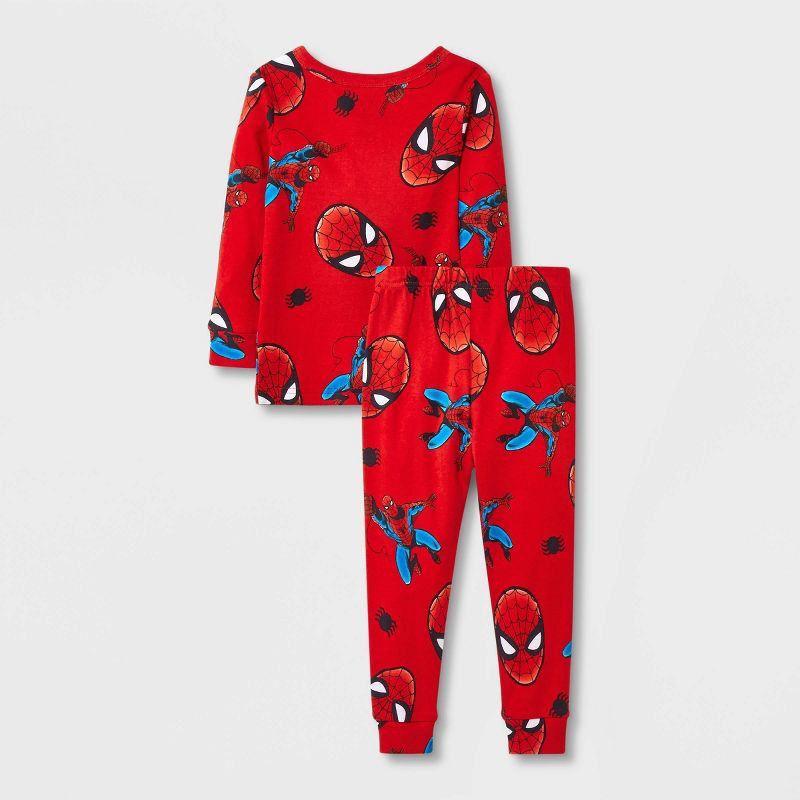 Toddler Boys' 4pc Marvel Spider-Man Snug Fit Pajama Set - White, 2 of 5