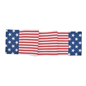 C&F Home 13" x 72" Stars and Stripes 4th of July Patriotic Cotton Table Runner - 1 of 4