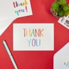 144 Count Thank You Cards with Envelopes, Blank Thank You Notes Bulk Set, 6 Rainbow Font Designs, 4x6 in