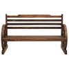 Bench Brown Solid Firwood Medium Fun Inlays Garden Bench - 2 of 4