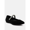 Assisi Fine Suede Maryjane Ballet Flats - 2 of 4