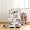 Mshliw Armless Flannel Dining Chair with Floral Pattern, Soft Sponge Cushion, Matching Waist Pillow and Wooden Frame for Dining or Living Room - 2 of 4