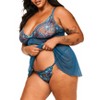 Adore Me Women's Anatta Babydoll Lingerie - 3 of 4