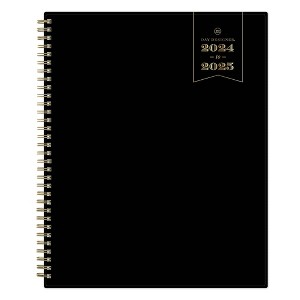 Day Designer 2024-25 Weekly/Monthly Planner 11"x8.5" Wirebound Black: Academic Agenda, July-June, Adult Stationery - 1 of 4