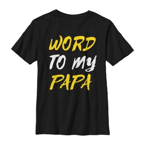 Boy's Lost Gods Father's Day Word Papa T-Shirt - 1 of 4