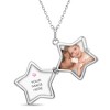 Girls' Star Shaped Photo Sterling Silver Locket Necklace - In Season Jewelry - 2 of 4