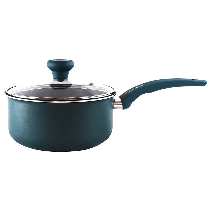 Taste of Home® Non-Stick Aluminum Saucepan with Lid, Sea Green, 4 of 10