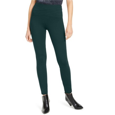 I.N.C International Concepts Womens Wavy Waistband Casual Trouser Pants, Green, 6 Regular