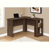 Monarch Specialties Computer Desk Home Office Corner Storage Shelves 48InchL L Shape Work Laptop Laminate Brown Contemporary Modern - 2 of 4