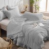 BAGOKIE 2/3 Pieces Seersucker Ruffle Bed in a Bag Comforter Set - 4 of 4