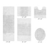 Granada 5 Piece Bath Rug Set 100% Premium Cotton Tufted Non-Slip Backing Bathmats for Bathroom, Super Soft Absorbent, Machine Washable - 2 of 4