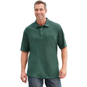 KingSize Men's Big & Tall Shrink-Less Lightweight Polo - 1 of 4