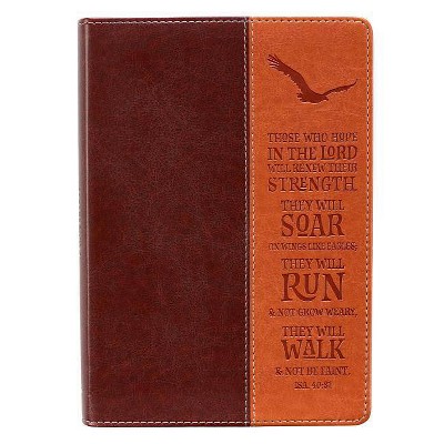 Wings Like Eagles Classic Lux-Leather Journal - (Leather Bound)