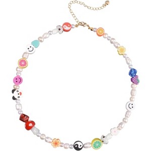 Handmade Freshwater Pearl Choker | Flirty Boho Beaded Necklace Summer Gift - 1 of 4