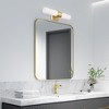 Livex Lighting Aero 2 - Light Vanity in  Satin Brass - 4 of 4