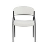 Meridian Furniture,Privet Linen Textured Fabric Dining Chair, Set of 2 - 3 of 4