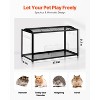 VEVOR Hamster Cage, 360° Viewing Transparent Hamster Habitats, Small Animal Cage, 37.8 x 18.5 x 21.7 in, Ventilated Pet Mouse Cages, Black - 4 of 4