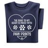 Collections Etc The Road To My Heart Is Paved With Paw Prints Short Sleeve Graphic Tee - 3 of 4
