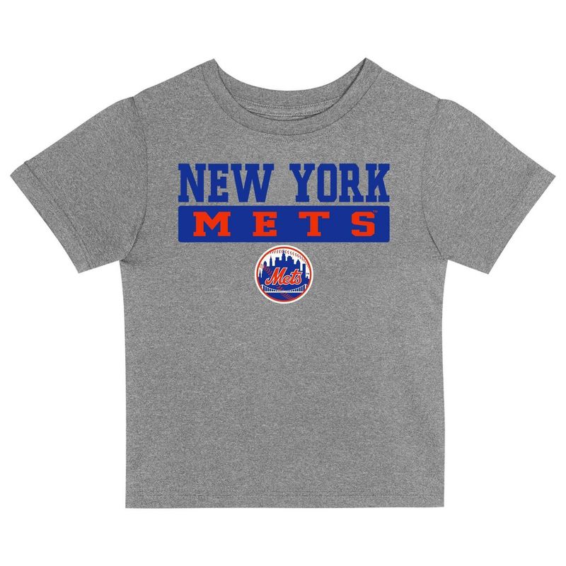 MLB New York Mets Toddler Boys&#39; 2pk T-Shirt, 2 of 4
