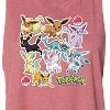 Women's Pokémon Eeveelution Stickers Graphic Racerback Tank - Heather Mauve - Small - 2 of 3