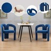 KTMBDW Modern Accent Chair Set of 2, Upholstered Barrel Chairs, Comfy Side Arm Chairs with 3 Legs for Living Room, Bedroom, Reading - 3 of 4