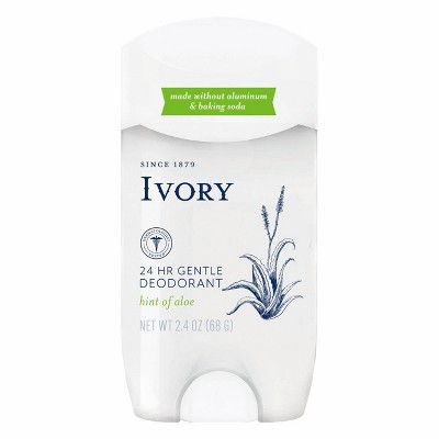 Ivory Gentle Aluminum Free Deodorant Hint of Aloe - 2.4oz