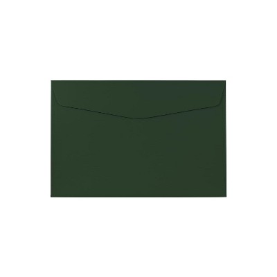 JAM Paper 6 x 9 Booklet Envelopes Dark Green 263917092