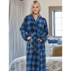 ADR Plush Fleece Women's Robe, Long Hooded Women's Bathrobe, Soft Cozy Women's Bath Robe & Plus Sizes - 2 of 4
