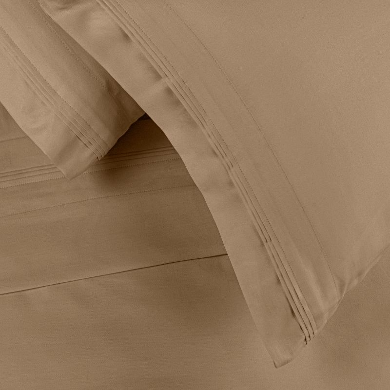 650-Thread Count Cotton Deep Pocket Sheet Set by Blue Nile Mills, 3 of 5