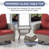 Belord 6-Piece Outdoor Patio Set with 4 Swivel Rocker Chairs and Side Table, All-Weather Glider Chairs with Water-Resistant Cushions - 2 of 4
