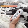 Heated Blanket Electric Throw, Cow Print Electric Blanket Heating with LCD Controller, 6 Heat Settings & 4H Auto Shut-Off, Soft Flannel Heat Blankets - 2 of 4
