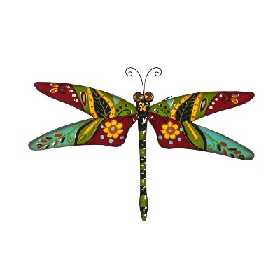 Evergreen Boho Dragonfly, Red/Green