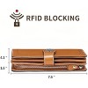 Wikineon Women's Leather Credit Card Holder Wristlet - RFID Blocking Technology for Identity Protection, Large Capacity Design Holds Cards - 4 of 4
