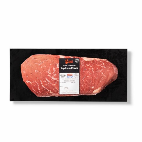 Usda Choice Angus Beef Top Round Steak - 0.50-1.70 Lbs - Per - Good Gather™ : Target