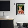 Stupell Industries Cozy Cat and Tropical Plants Framed Print Under Glass Art - 3 of 4