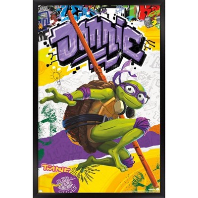 Trends International Teenage Mutant Ninja Turtles: Mutant Mayhem -  Donatello Framed Wall Poster Prints Black Framed Version 14.725 x 22.375