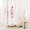 Deny Designs April Lane Art Fancy Bow Monogram Shower Curtain - 2 of 3