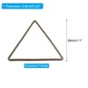 Unique Bargains Jewelry Handmade Triangle Earrings Beading Hoop 30 Pcs - 2 of 4