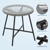3-Piece Acapulco Patio Conversation Bistro Set, All-Weather Modern Wicker Woven Furniture Sets with Glass Top Table and 2 Chairs, Outdoor Seating - 4 of 4