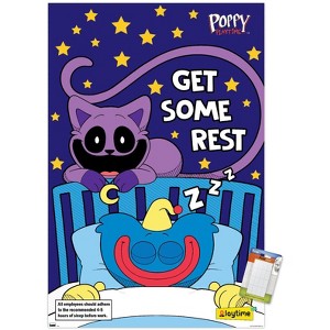 Trends International Poppy Playtime - Huggy Wuggy Get Some Rest Unframed Wall Poster Print White Mounts Bundle 22.375" x 34" - 1 of 4