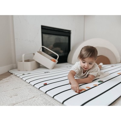 Reversible Gray and White Foam Baby Play Mat