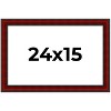 PosterPalooza | Weathered Red Picture Frame - UV Acrylic, Backing Board, Hanging Hardware Included - 2 of 4