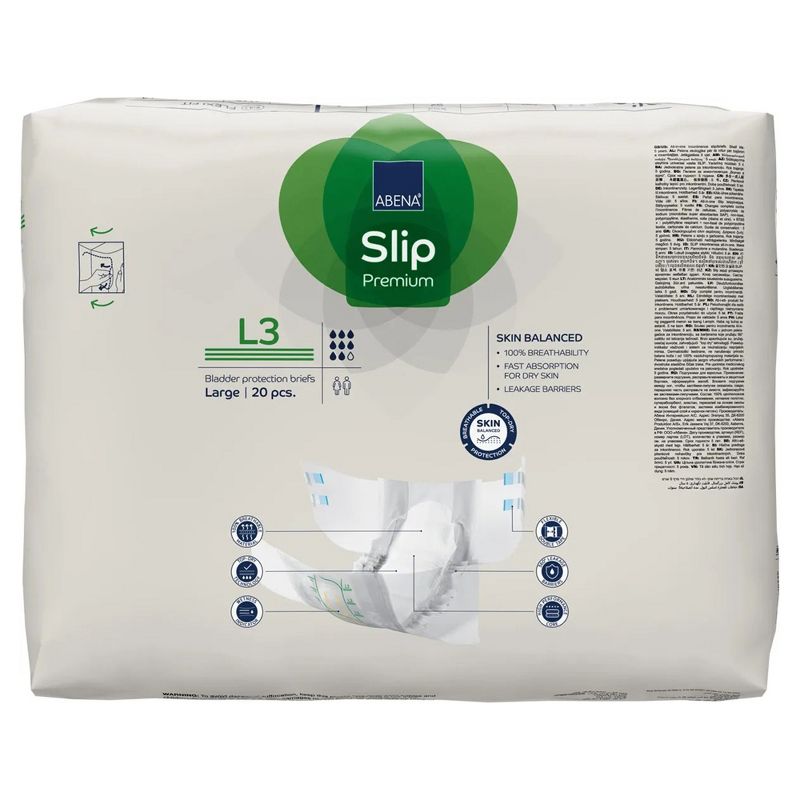Abena Slip Premium L3 Adult Incontinence Brief L Heavy Absorbency 1000021291, 40 Ct, 4 of 6